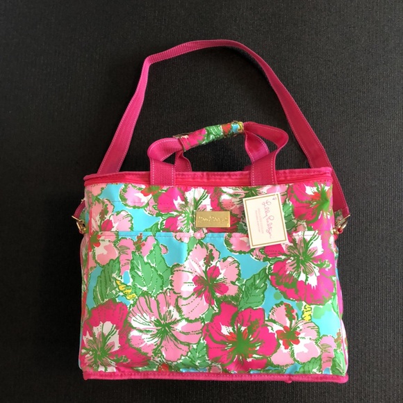 Lilly Pulizter Insulated Beach Bag Color Big Flirt Print NWT - Picture 5 of 10